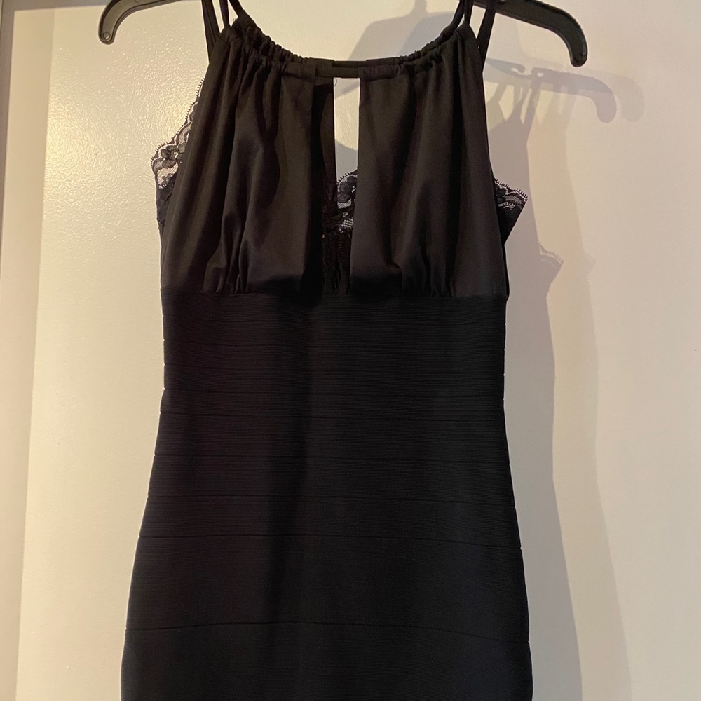 Bebe mini black dress XS